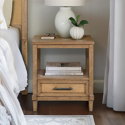 Lily Pond - Nightstand With Storage - Natural