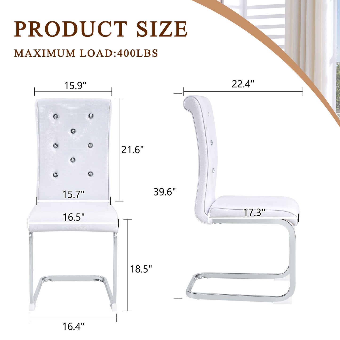 Elegant Design Upholstered Dining Chairs