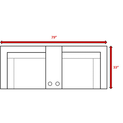 Outdoor Seating Group With Cushions 2 Person - Gray