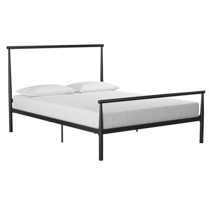 Calixa - Full Bed, Adjustable Height, No Box Spring Needed - Black