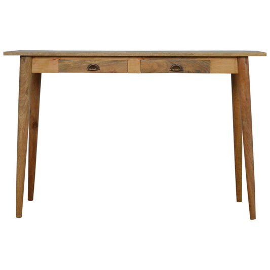 2 Drawer Nordic Writing Desk - Oak