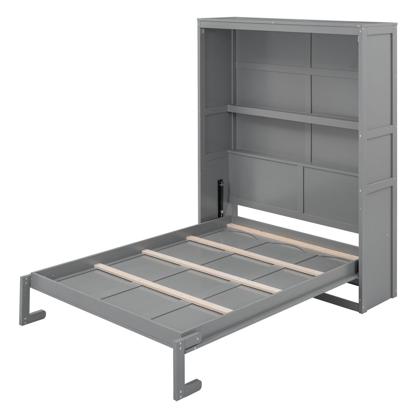 Murphy Wall Bed With Shelves, Space Saving