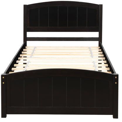 Platform Bed & Headboard, Footboard And Wood Slat Support