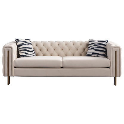 Chesterfield - Modern Tufted Living Room Sofa, 84.25''W Couch