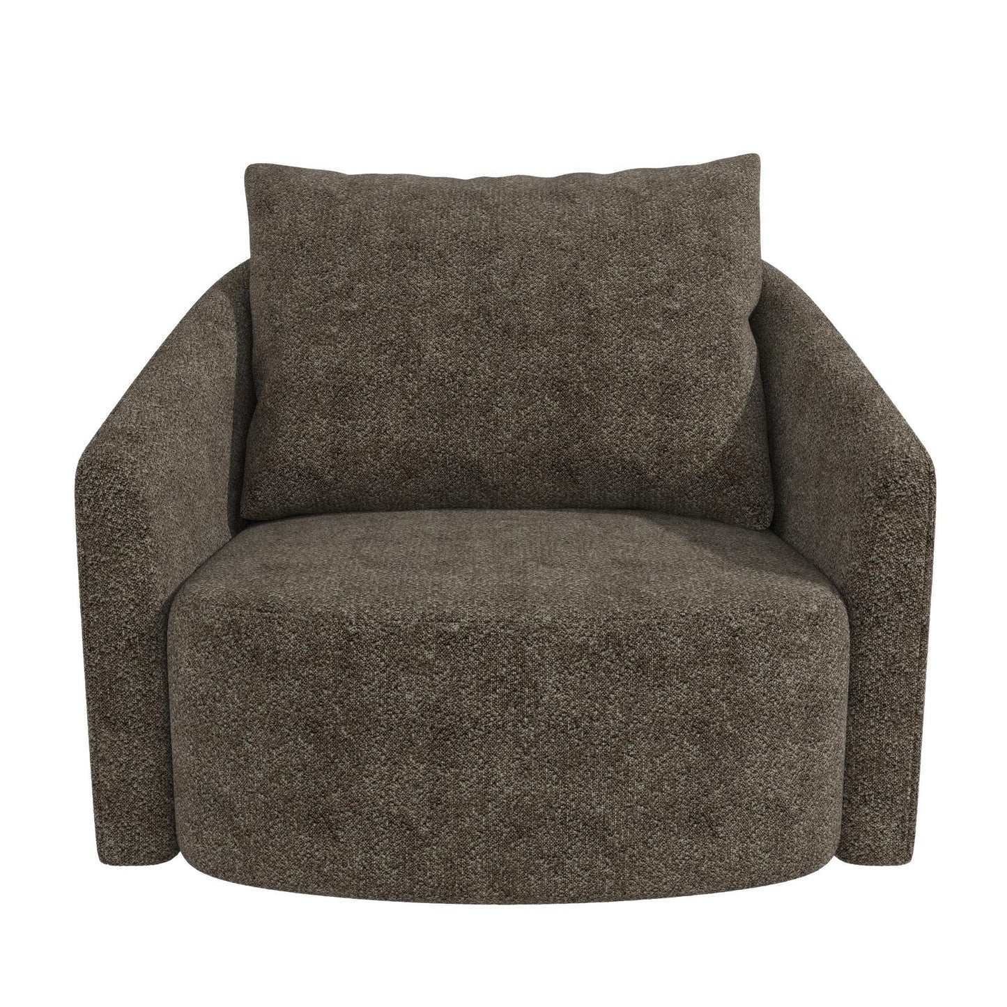 Swivel Accent Chair - Brown Gray