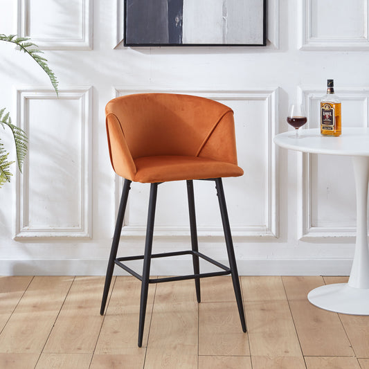 Counter Height Bar Stool Metal Legs (Set of 2)